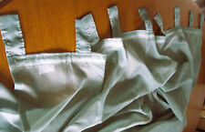 Haushalt Gardine -Seitenschal-Organza,oliv,Kräuselband-140*230+10cmSchlaufen