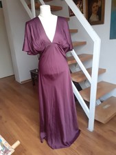 Satin lang maxi Kleid