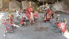 Schleich Paket Ritter 10 Figuren und Pferde, Rot