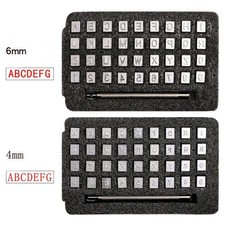 Metall Buchstaben und Zahlen