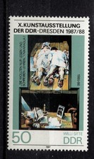 DDR, Mi Nr. 3125,  Plattenfehler NEU, KUNSTAUSSTELLUNG, DRESDEN, **