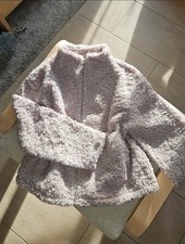 Teddy Jacke helll Lila H&M Gr