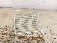  Serviettenhalter Metall weiß Landhausstil  