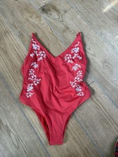 H&M Badeanzug hummer rot