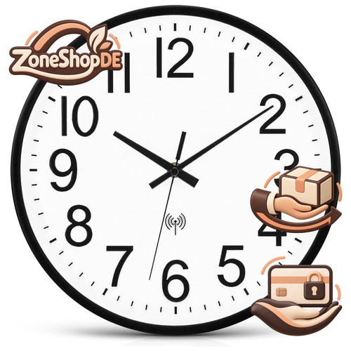 Wanduhr funk lautlos funkuhr - wanduhr,