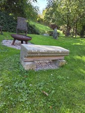 Bank # Sandstein # Garten