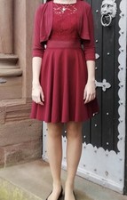 Festkleid Bordeauxrot Vera