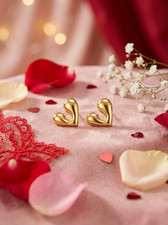 Luxus 18K Gold Moderne Herz