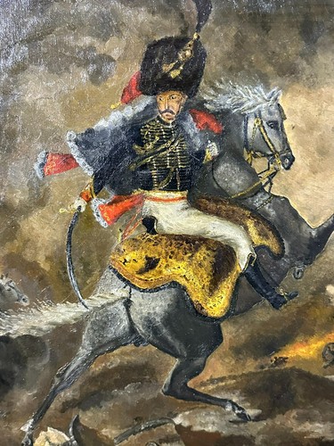 ölgemälde reiter soldat - ÖlgemÄlde,