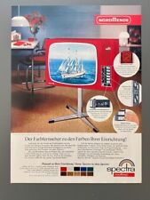 Nordmende Spectra Farbfernseher TV 60s retro 1969 Vintage Ad Werbung Reklame