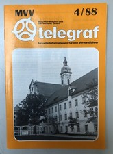 MVV Telegraf 4/1988 Sonderheft Münchner Verkehrsverbund GmbH München Nahverkehr