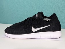 NIKE FREE RN FLYKNIT Sneaker GR. 42,5 Sportschuhe schwarz weiß 5.0 4 RUN