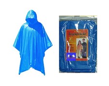 Notfallponcho BLAU Regenponcho