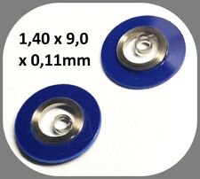 2 x Zugfeder 1,40 x 9,0 x 0,11 mm Feder Aufzugsfeder - main spring - NOS