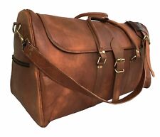 Herren Tasche Leder Reisetasche Reisegepäck 33 Zoll Vintage Wochenende Überna...