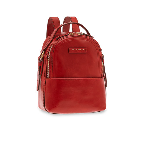 Rucksack leder rubinrot - leder,,