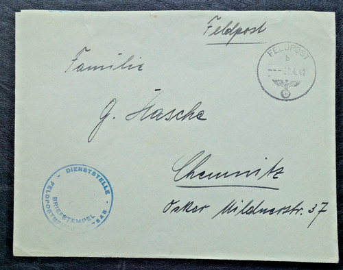 Dienststelle feldpost brief - feldpost,