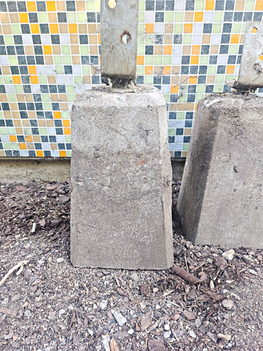 Graue betonblöcke aus - betonblöcke,