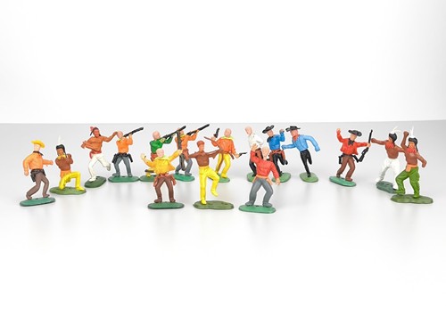 Cowboy soldaten set 17 - soldaten,