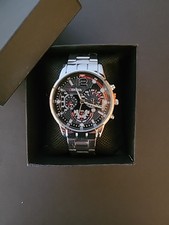 Geneva men silver watch - watch, with