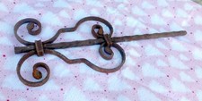 altes ORNAMENT Verzierung Zaun Stab Zaunstab ? geschmiedet Schmiedeeisen Eisen.
