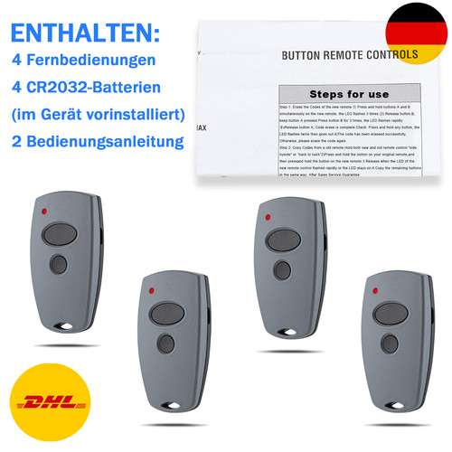 Garagentor handsender für - 4x,