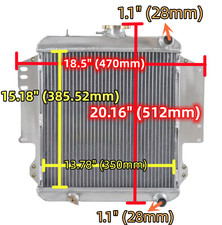 2 Row Aluminum Radiator For