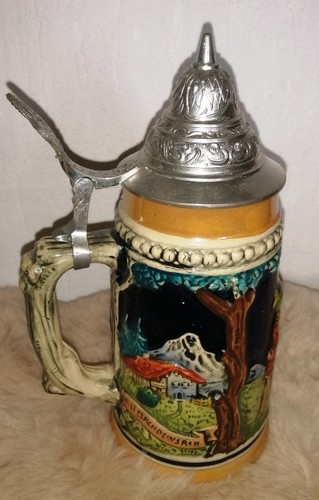 Vintage toller bierkrug mit - toller,