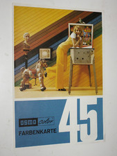 Vintage OSMO Color Farbenkarte Prospekt (70er Jahre)