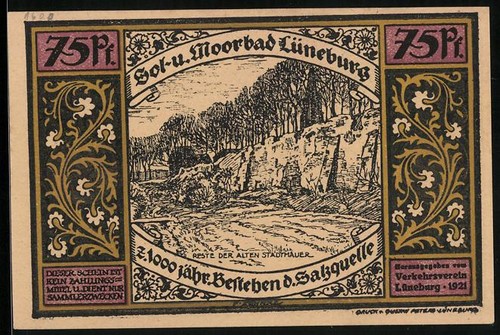Notgeld lüneburg 1921 - lüneburg, 1921,