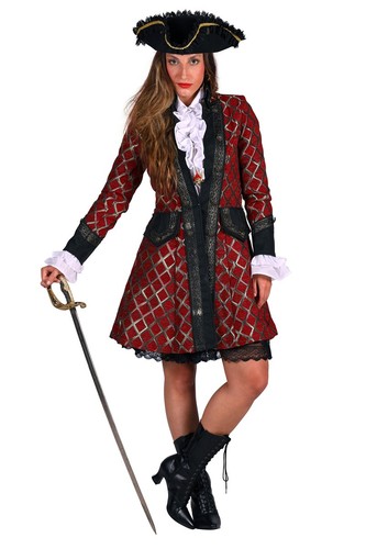 Jacke piratin barock rot - barock,