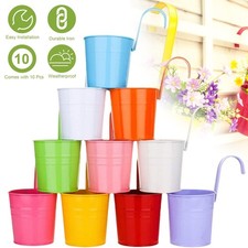 10er Eisen Blumentöpfe