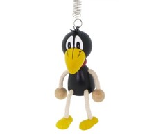 Schwingfigur rabe federfigur - rabe,
