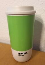PANTONE 12-0322 Thermobecher Kaffeebecher Teebecher m. Deckel H17,5cm SEHR GUT