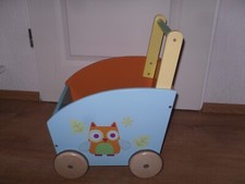 Labebe Lauflernwagen Holz Puppenwagen Holzwagen