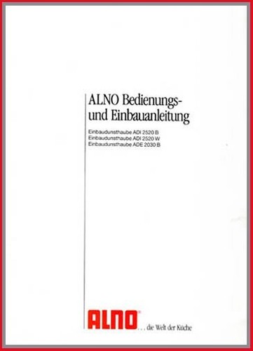 Alno bedienungs und - alno, bedienungs-