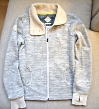 Chillaz Full Zip Cardigan Sweater Size 38 Beige Grau melliert
