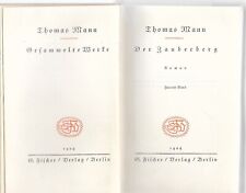 ERSTAUSGABE HAUPTWERK Thomas Mann Der Zauberberg  1924, 2 Bände, sehr selten!