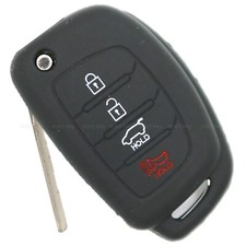 Klappschlüssel Schlüssel Silikon Cover Hülle Schutzhülle für Hyundai I40 I45 Tuc