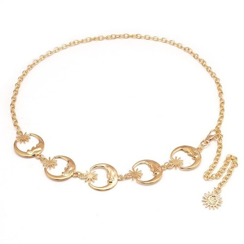 Damen gold mond stern - damen, &