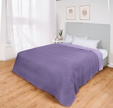 Tagesdecke Steppdecke Bettüberwurf Decke Bettdecke Lila 200x220 cm