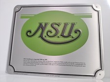 NSU Blechschild 24,7 x 19,7 cm