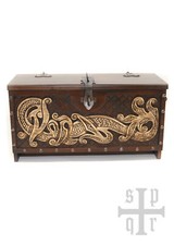 Wikinger holztruhe mit - wikinger,