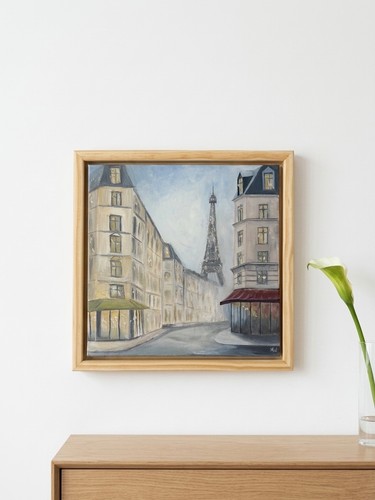 Gemälde paris öl 35x35 - paris, in
