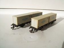 Spur TT-BTTB Nr. 4521 Plattformwagen Containertragwagen 2 Stück DDR Cont