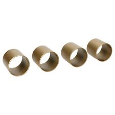 LifeStyle 4x Serviettenringe gold rund Edelstahl Serviettenhalter Hochzeit 