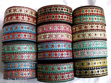 Borte Webband  in verschiedenen Farben glänzend lfm 32mm breit  B37