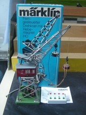 Märklin HO 7051 Ferngesteuerter Drehkran m. Magnet + Schalter  "Gebraucht"(962)