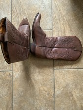 cowboystiefel Größe 45 gebraucht, Herren, bestickt, braunes Leder