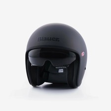 Motorradhelm Jet Blauer PILOT 06 MONO Fiber Titangrau Matt ECE2206